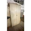 Image 2 : PRO SOURCE 2 DOOR METAL STORAGE CABINET WITH CONTENTS (36"W 18"D 72"H)