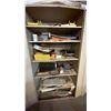 Image 3 : PRO SOURCE 2 DOOR METAL STORAGE CABINET WITH CONTENTS (36"W 18"D 72"H)