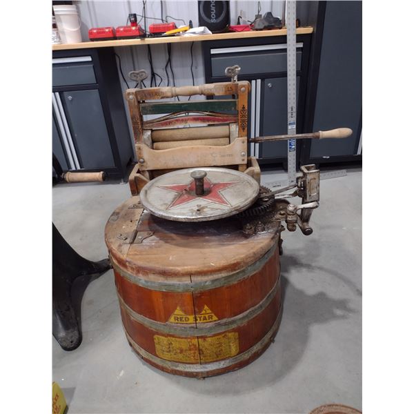 Red star washing machine.