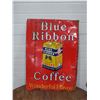 Image 1 : Blue Ribbon Coffee tin sign