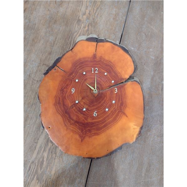 wood clock