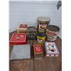 Image 1 : Selection of tin containers