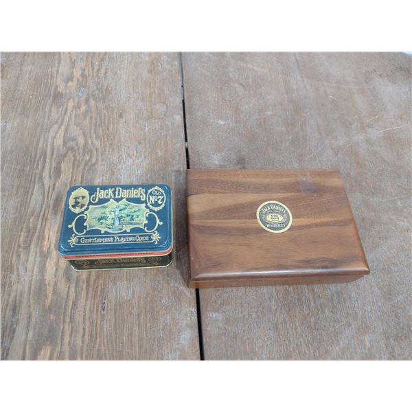 2 jack Daniel's playing cards boxes