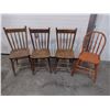 Image 1 : 4 wooden kitchen chairs.