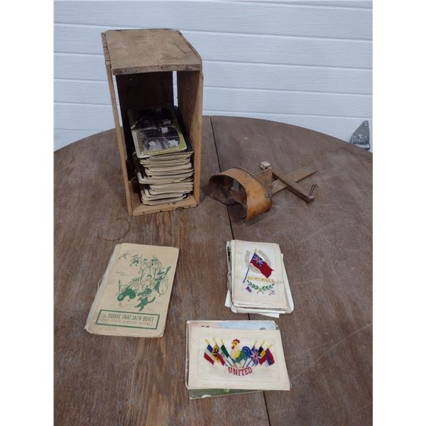 wooden Stereoscope with slides
