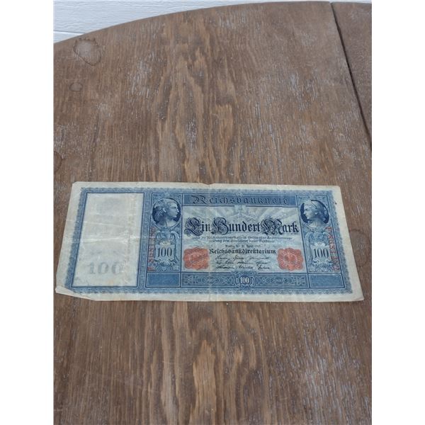 1911 100 mark German note