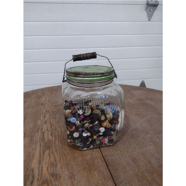Big old jar of buttons