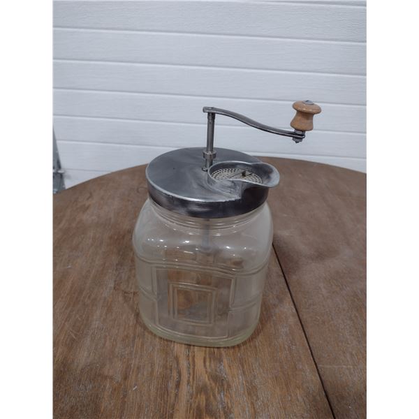 Glass butter churn