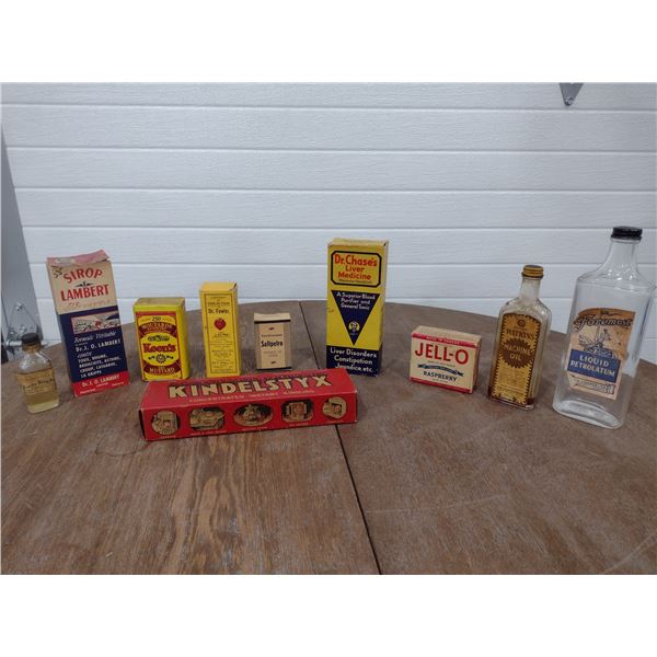 Antique kitchen items. many full