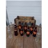 Image 1 : 10 assorted orange crush bottles with orange crush crate
