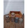 Image 1 : 4 Perfect seal jars and wooden BC fruit crate
