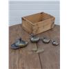 Image 1 : 4 pewter duck trinket boxes and a carved soapstone loon