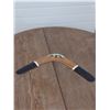 Image 1 : Boomerang with aboriginal scene painted on it