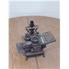 Image 1 : Salesman Sample Kitchen stove with 2 pots and  skillet