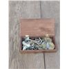 Image 1 : wood box with assorted keys