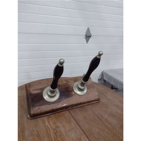 Set of antique beer taps