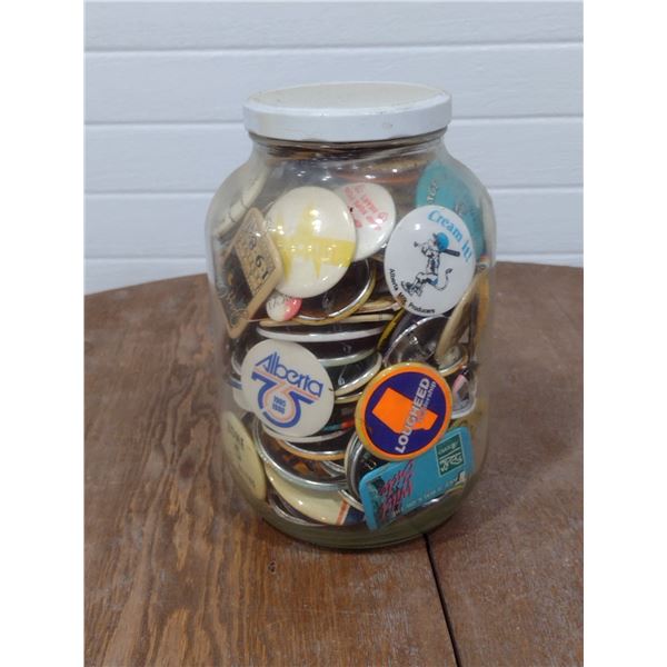 jar of shirt pins
