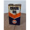 Image 1 : Gulf chain oil tin