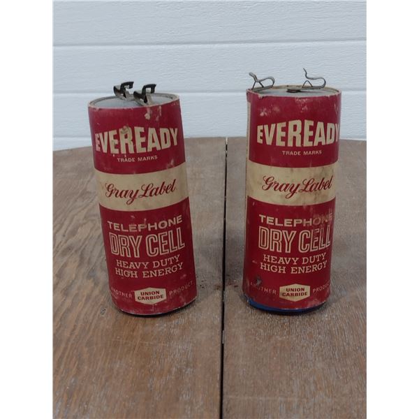 2 Eveready telephone dry cells
