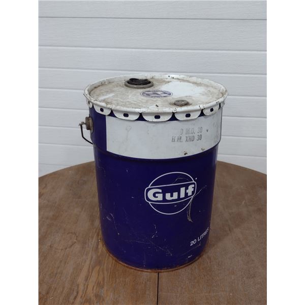 Gulf Oil pail