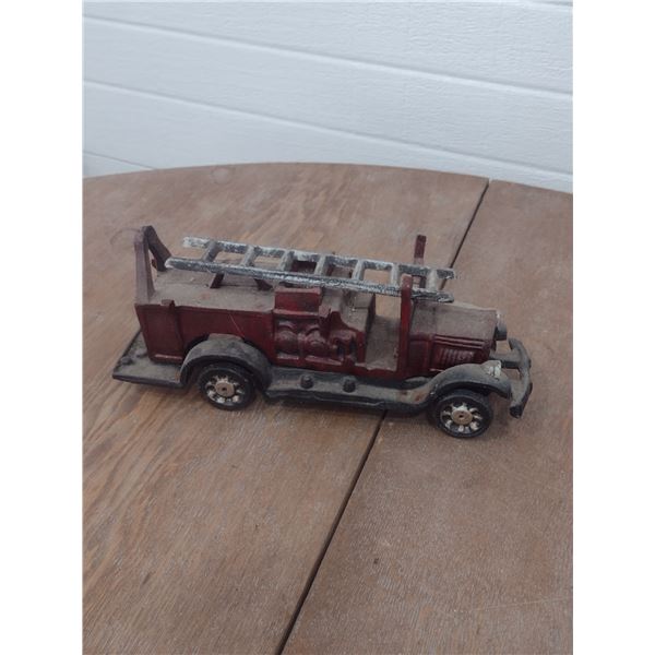 cast iron toy fire truck
