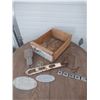Image 1 : wooden crate with various vehicle emblems
