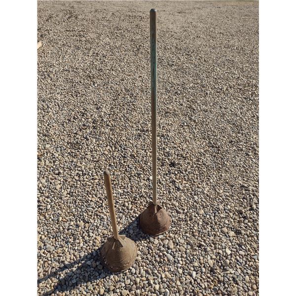 2 butter churn dasher plungers