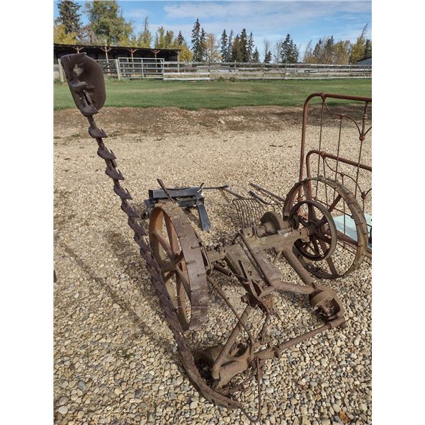 antique sickle mower