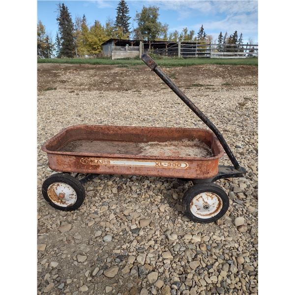 child's wagon.