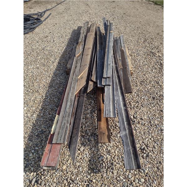 pallet of weathered barn board