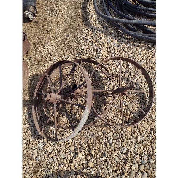 3 steel wheels