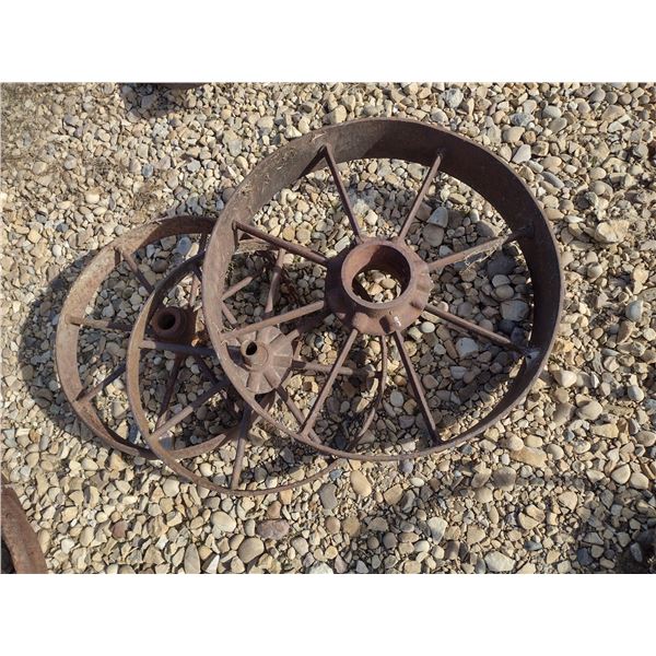 3 steel wheels