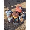 Image 1 : assortment of gas cans