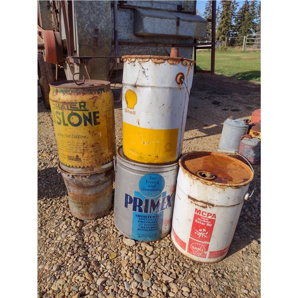 tin pails