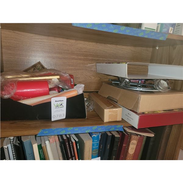 Candles, wine Book A