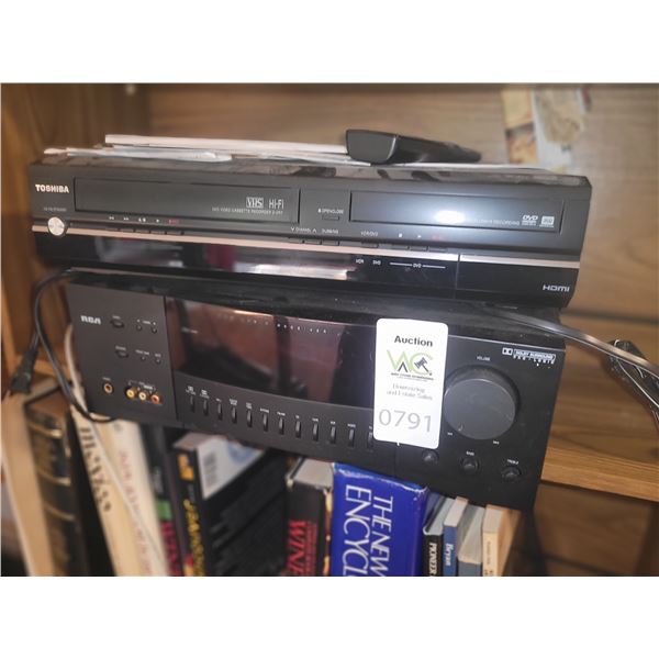 VCR, DVD Player A