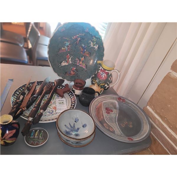 Asian Plate, Pottery, More A