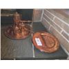 Image 1 : Turkish Copper Coffee Set, Plates A
