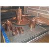 Image 3 : Turkish Copper Coffee Set, Plates A