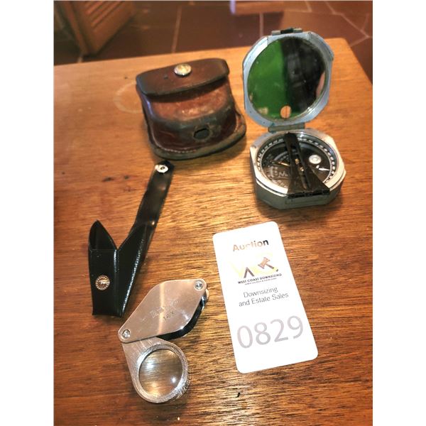 Vintage Pocket Compass, Loup A