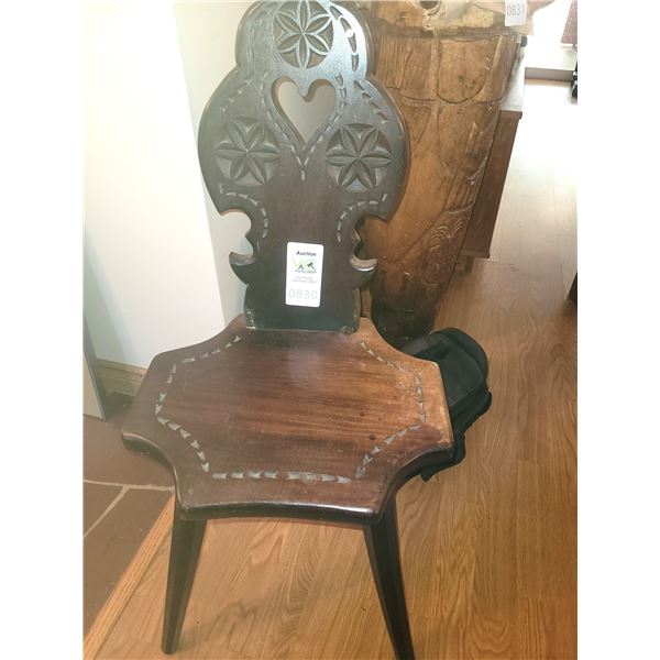 Carved Chair, Stool A