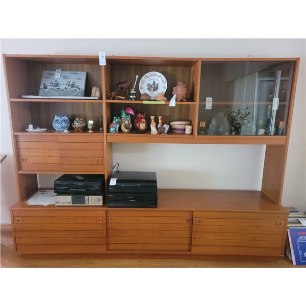 Vintage Teak Wall Unit c1970 C