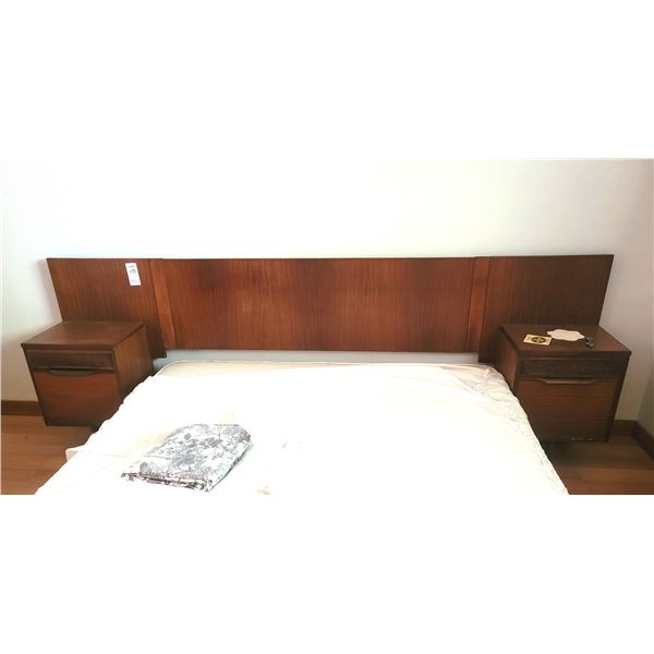 Vintage Teak Headboard Table Unit C