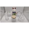 Image 1 : Assorted Glass Containers and cookie jar