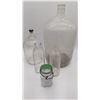 Image 1 : Collection of vintage glass jugs and bottles.