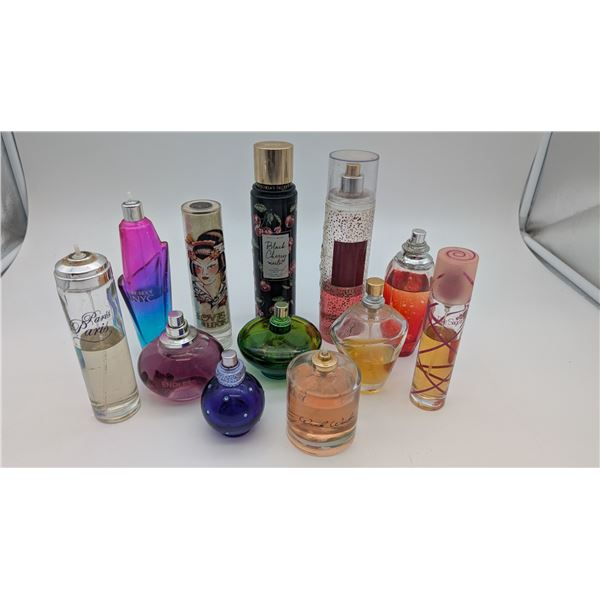 Assorted collection of perfumes