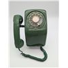 Image 1 : Vintage Wall Mounted Green Rotary telephone