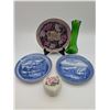 Image 1 : Decorative plates, vase, and porcelin dish