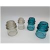 Image 1 : Vinatge Glass Hemingray no.16 Insulators