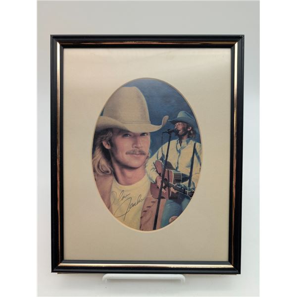Picture Frame signed by musician Alan Jackson